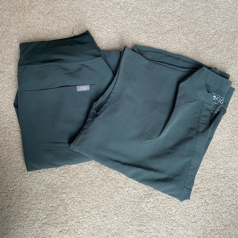 Figs Scrubs xs & small / tall - “bonsai” green/grey